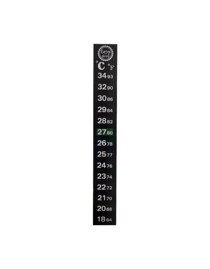 Самоклеящийся ЖК-термометр с шкалой от 18°С до 34°С.