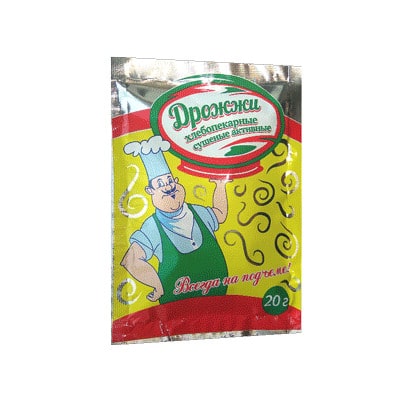 Купить Дрожжи сушеные хлебопекарные «Минские», упаковка 20 грамм